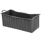 Gadpiparty Wiederverwendbarer Lebensmittelechter Silikon grillschalen Einsatz Quadratisch Große Kapazität Passend für Grill Ofen und Barbecue zum Auffangen von Grillfett und Tropfen