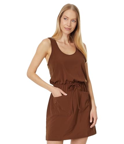 Image of Toad&Co Livvy Sleeveless Dress Cinnamon Texture SM