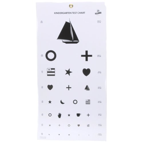 Grafco 1243 Kindergarten Hanging Eye Chart, 22