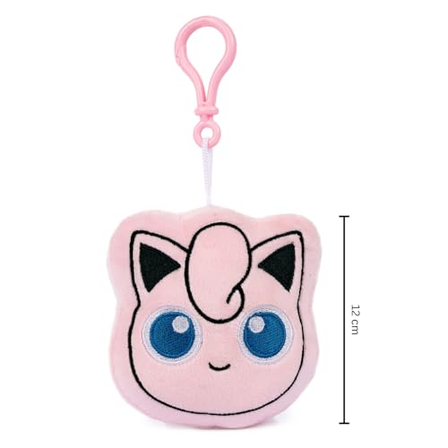 Image of Mirada Pokemon Jigglypuff Bagclip Soft Plush Toy - 12cm | Official Licensed Stuffed Keychain for Kids & Fans | Cute & Lightweight | Ideal Gift for Birthday /Christmas /Diwali