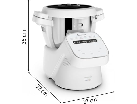 Moulinex Companion Robot kuchenny z funkcją gotowania, 12 automatycznych programów, tryb ręczny, pojemność 3 l, HF840110
