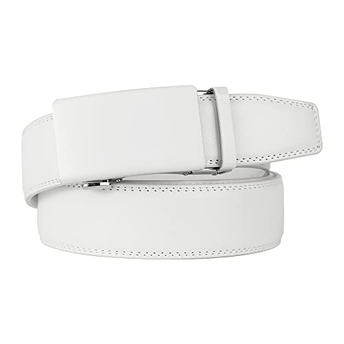 Image of Lavemi Men's Real Leather Ratchet Dress Belt with Automatic Buckle,Elegant Gift Box