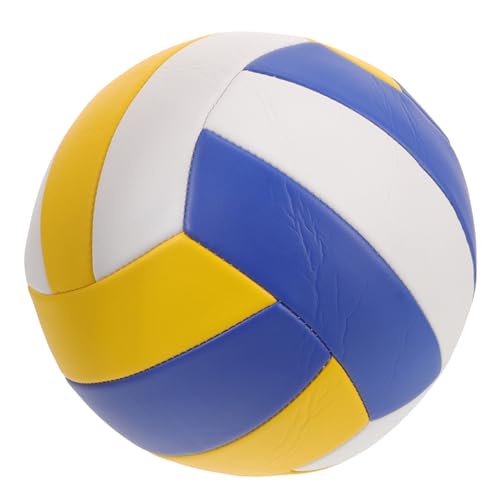 Milisten 5 Equipo De Entrenamiento Inflable Voleibol De Entrenamiento Inflable Voleibol De Tamaño Oficial Jugar a La Pelota Aire Libre Pelota De Entrenamiento De Cuero Voleibol Suave PU