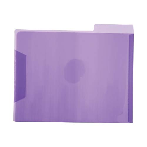 Staples Translucent Poly File Folders, Assorted, 6/Pack #TOP1