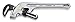 RIDGID 90117 E-914 Aluminum End Pipe Wrench, 14-inch Plumbing Wrench Silver