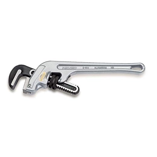 RIDGID 90117 E-914 Aluminum End Pipe Wrench, 14-inch Plumbing Wrench