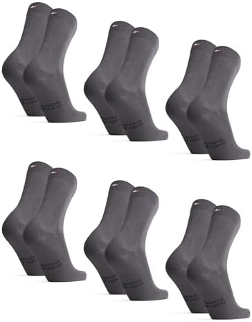 DANISH ENDURANCE Bambus Socken, Business Socken, Anti-Blasen, 3 & 6 Paar | Bambus Business Socken, Bunte Socken, Weich, Atmungsaktiv & Anti-Blasen, für Büro & formelle Anlässe, Uni