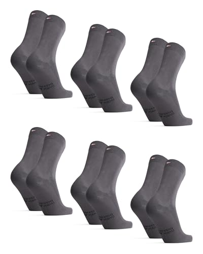 Image of DANISH ENDURANCE Crew Dress Socks, Viscose From Bamboo, 3 & 6-Pack