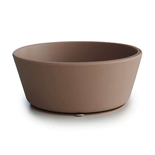 Image of mushie Silicone Suction Bowl | BPA-Free Non-Slip Design (Natural)
