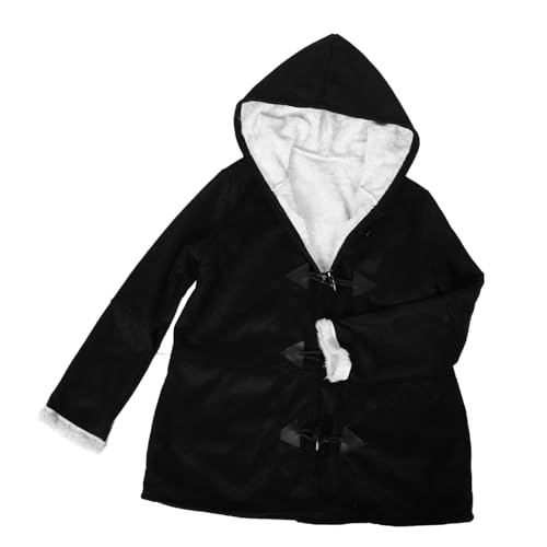 Veste boutons corne style polyvalent manteau coton épais confortable