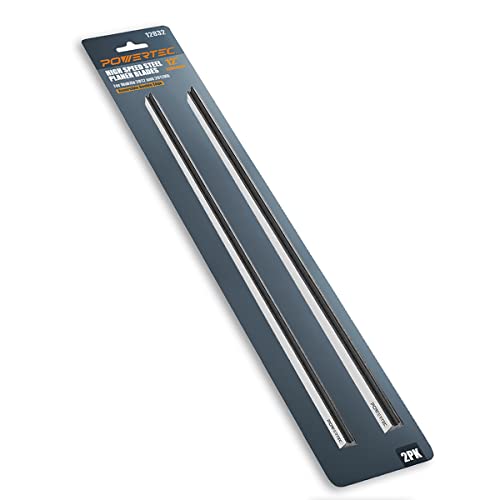 Image of POWERTEC 12 Inch Planer Blades for Makita 2012, 2012NB Planer, Replacement for 793346-8 Planer Knives, Set of 2 (12832)