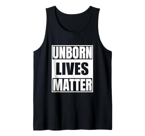 Mens Pro-Life Advocacy: Unborn Lives Matter Tank Top