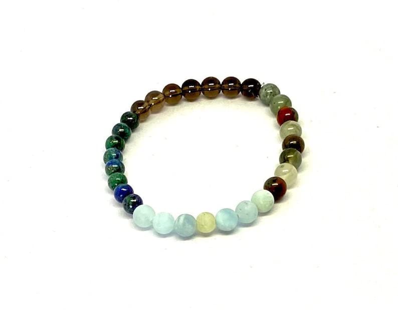 Bracelet multi gemmes harmonie et protection spirituelle pour homme LKBEADS