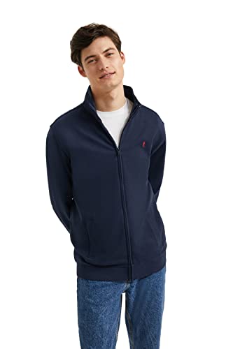 POLO CLUB Sudadera Abierta de Cuello Elevado Azul Marino con Logo Rigby Go Hombre Cover