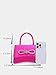 QWINEE Womens Bow Evening Bag Sparkly Clutch Purse Wedding Party Purses Glitter Rhinestone Cocktail Prom Handbags Hot Pink One Size