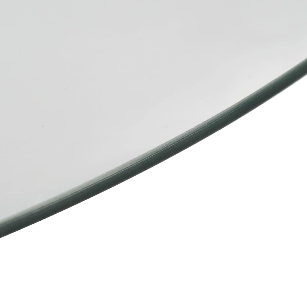 vidaXL Servierplatte 360 Grad Drehbar Kuchenplatte Tortenplatte Transparent Tortenständer Glasplatte Käseplatte 60cm 4mm Gehärtetes Glas