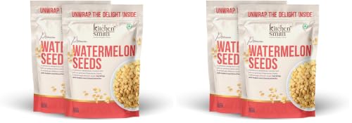 Image of KitchenSmith Premium Watermelon Seeds - Pack of 4 (200gm Each) | A Nutrient-Rich Superfood For Energy | Digestion & Overall Wellness | High In Protein | Raw Watermelon Seeds