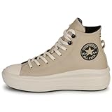 converse Chuck Taylor All Star Move Trainers Women's Beige Trainers High Shoes, beige, 10 US