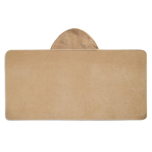 Image of Delta Children Kids Hooded Bath Towel with Pockets - Super Soft and Absorbent- Great Gift for Boys and Girls, Tan Dog