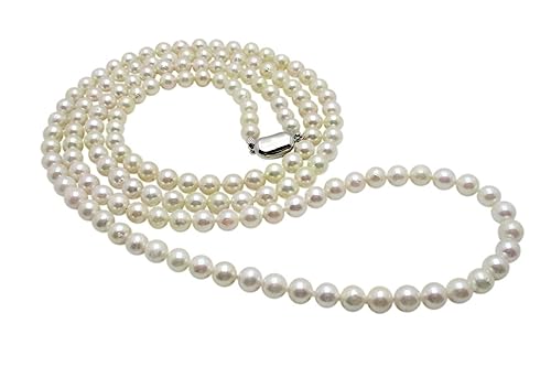 アコヤ本真珠ロングネックレス/7.5-8.0mm/ホワイト/120ｃｍ