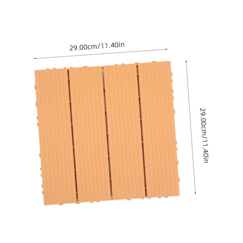 Dalles de terrasse emboîtables NUOBESTY pour sol extérieur pack de 4 pièces - 3