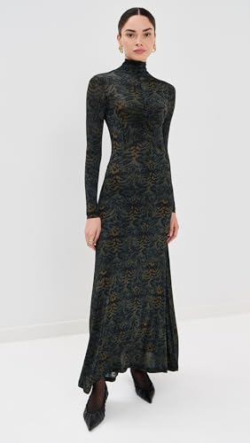 Ulla Johnson Women's Koa Jersey Ruched Front Turtleneck Dress2