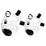 2 Stück Abnehmbare Karate Sparring Gesichtsmaske für Erwachsene