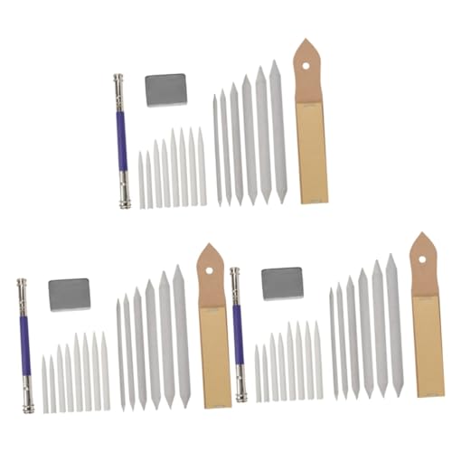 STOBOK 3pcs Blending Paper Stump Sketch Sandpaper Pencil Extender Holder Art Charcoal Erasable Sandpaper Pencil Stump Paper Blending Sticks Blending Stumps Sandpaper Pencil Shading Stump