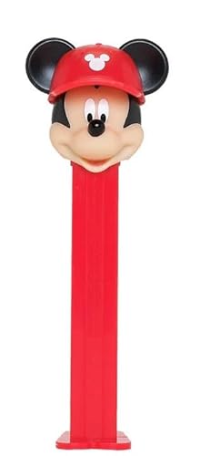 PEZ Mickey Mouse Candy Dispenser- Mickey With A Baseball Hat - Disney PEZ Dispenser Gift With EXTRA Candy Refills | Mickey Mouse Party Favors, Grab Bags