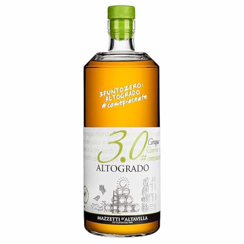 Mazzetti d’Altavilla 3.0 ALTOGRADO – Grappa Riserva | Premium Grappa aus dem Piemont | 0,7 l...