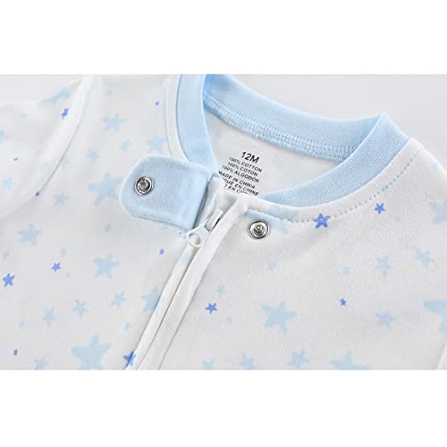 Zav Solid Unisex Infants Clothes Baby Boys Girl Footed Jumpsuits Cotton Rompers #TOP6