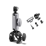 Vninkul Supporto per Fotocamera a Doppia Testa a Sfera a 360°,Supporto da Manubrio per Biciclette e Moto per Videocamere d'Azione