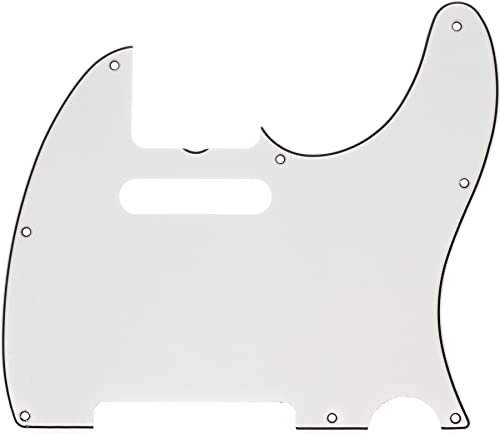 Fender Pure Vintage '64 Telecaster Electric Guitar Pickguard, 8-Hole, Eggshell 3-Ply