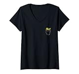 Photo Gallery donna cute frog in pocket cottagecore regalo estetico per gli aman maglietta con collo a v Photo Gallery donna cute frog in pocket cottagecore regalo estetico per gli aman maglietta con collo a v
