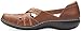Clarks womens Ashland Spin Q Mary Jane Flat, Dark Tan Leather, 9.5 US