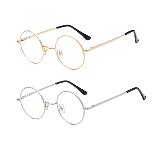 AZorb Blue Light Blocking Glasses for Women Men Retro Round