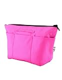 Holly LifePro Premium Two-Side Use Handbag Organizer With YKK Zipper - Perfect Purse Organizer to Keep Everything Neat & in Style?Black/Pink