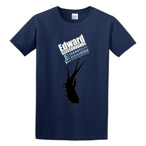 KALAIBU Edward Scissorhands Movie Poster Mens Cotton Tshirt Size XL