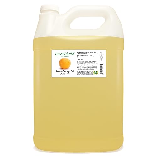Sweet Orange Essential Oil - 1 Gallon - Plastic Jug - 100% Pure & Uncut - GreenHealth