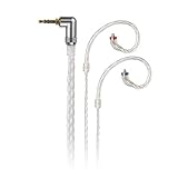 FiiO LC-3.5C 3.5mm Hand-Woven,8-Stranded High-Purity Monocrystalline Silver-Plated Copper MMCX Replacement Cable for Shure SE215 SE315 SE846 SE535 SE425/JVC/FiiO FH5 FA7