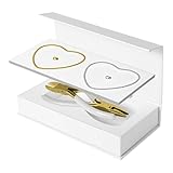 Fiocias 2 Pièces Bracelet Permanent Kit Fabrication Bracelets Fermoir Cœur Acier Inoxydable Outil Professionnel Adapté Couple Anniversaire Intérieur, Style A