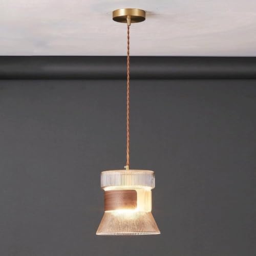 Lámpara colgante decorativa de vidrio para iluminación de cafeterías