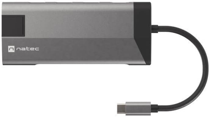 NatecMULTIPORT Fowler Plus USB-C HUB USB 3.0 3X HDMI 4K USB-C PD RJ45 SD Micro SD