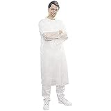 neoLab LDPE Einmalkittel, Weiß, 125cm Länge, 10 Stück