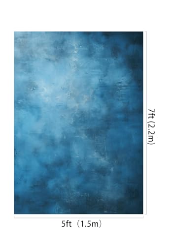 Kate Photography Backdrop 1.5x2.2m/5x7ft Dark Blue Abstract Texture Background Maternity Art Portrait Backdrop Photo Studio Wedding Photography Props - Image 2