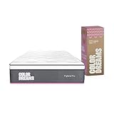 COLORDREAMS Colchón Individual Pro Hybrid 28 cm | Híbrido Pocket Coil + Memory Foam con Eurotop | Firmeza Media |...