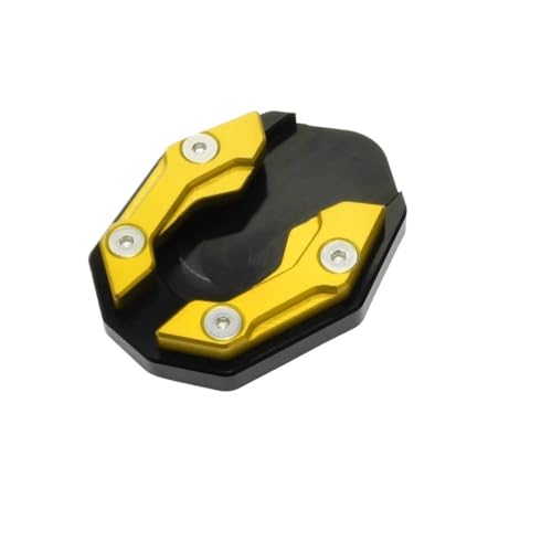 Béquille latérale de moto en alliage d'aluminium et coussinet d'extension universel