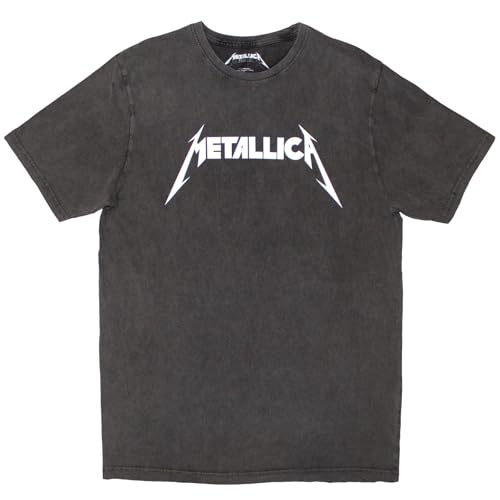 Metallica Logo Oficial Camiseta para Hombre (X-Large)