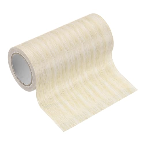 Image of PATIKIL Wood Grain Tape 4.7 inch x 15 Ft, Self-Adhesive Wood Texture Repair Tape Realistic Wood Effect Contact Paper Patch for Furniture Cabinets Floor Walls Home Decoration, Light Yellow Oak