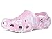 Crocs Unisex Classic Marbled Tie-Dye Clog, Hydrangea/Multi, Womens 9, Mens 7, Medium